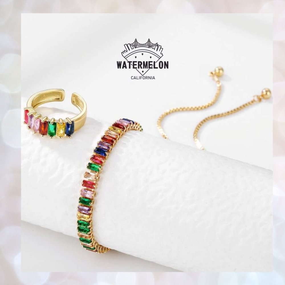Bracelet and ring Cubic Zirconia Set